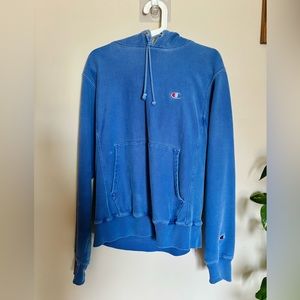 Champion - Classic Blue Logo Hoodie